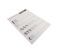 Mobestech Cuaderno de Caligrafía en Papel Blanco Alta Elasticidad y Resistencia, Libro de Lettering para Practicar Arte y Escritura a Mano en Inglés, Adecuado para Personalizar Tu Bolso