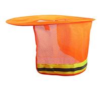 Mobestech Cubierta De Sombrero Duro Completa con Banda Reflectante Protector Solar para Casco De Obra Accesorio para Trabajadores Al Aire Libre 18X18X9.4 Pulgadas
