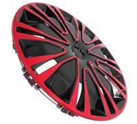 Mobestech Cubiertas De Llanta De Rueda Reemplazo De Tapacubos Universal Protector De Rueda De Plástico De 14 Pulgadas Accesorio De Coche para Camioneta SUV Color Rojo