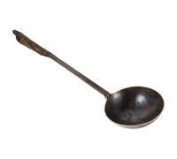 Mobestech Cuchara de Cobre Mango Largo que Previene Quemaduras Utensilio Versátil de Cocina para Pintura de Azúcar Tradicional China Adecuado para Miel y Salsas