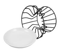 Mobestech Cuenco Elevado para Gatos de con Soporte de Resistente y Diseño Estable Comedero Inclinado para Comida y Agua Fácil de Limpiar para Mascotas Casa o Tienda