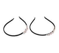 Mobestech Diadema de Pedrería para Boda Flores de Cristal 2 Unidades G y F Cinco Pétalos Flexible y Duradera Tocado Elegante para Mujer