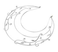 Mobestech Diadema de Tres Capas con Diseño de Ramas Tocado Vintage para Boda y Fiesta Accesorio DIY para Cabello Femenino Estilo Princesa y Divinidad Color K