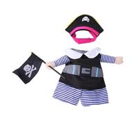 Mobestech Disfraz de Pirata para Mascotas Sombrero Cómodo y Resistente para Perros y Gatos Accesorio Divertido para Fiestas y Cosplay Talla para Uso Interior y Exterior