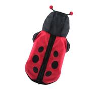 Mobestech Disfraz para Mascota Talla S Disfraz de Mariquita para Perro Ropa de Cosplay para Perros Pequeños Accesorio para Fiesta y Halloween y Cómodo para Fotos