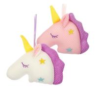 Mobestech Esponjas de de Malla de Baño con Diseño de Animales Fantásticos 2 Piezas Tamaño Estándar para Adultos y Niños Color Claro y Rosa Uso en Baño