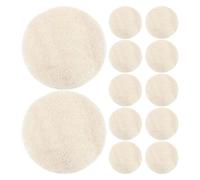 Mobestech Esponjas Exfoliantes Vegetales Naturales 7 CM 12 Piezas para Limpieza Facial y Corporal Toallitas Suaves para Spa y Ducha Discos Exfoliantes Unisex para Eliminar Piel Muerta