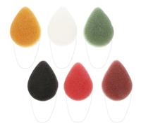 Mobestech Esponjas Limpiadoras Faciales Naturales para Exfoliación Diaria, 6 Unidades Suaves para Limpieza Profunda y Cuidado Facial Delicado Color Aleatorio