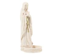 Mobestech Estatua de Virgen María de Resina para Decoración de Hogar Religiosa de Virgen Ornamentación de Resina para Bautismos y Fiestas Religiosas