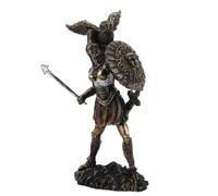 Mobestech Estatua Miniatura de Diosa de Guerra Griega Resina Figura Decorativa para Escritorio y Vitrina Escultura Femenina Clásica Europea para Sala de Estudio y Gabinete