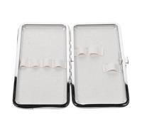 Mobestech Estuche Organizador para Pinzas de Pestañas y Herramientas de Maquillaje Contenedor Compacto Cierre Metálico Seguro Bolsa de Almacenamiento para Extensiones de Pestañas y