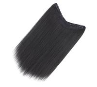 Mobestech Extensiones de Cabello Clip Tipo Pelo Sintético Liso para Mujer Pieza de Cabello Postizo Natural para Fiestas y Uso Diario