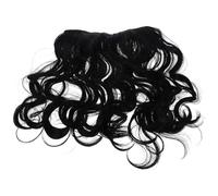 Mobestech Extensiones de Cabello Ondulado Clip-in Naturales Negras Peluca U Tipo Invisible Voluminosa para Mujer Cómoda para Cambio Rápido de Peinado