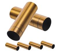 Mobestech Funda de Metal para Lámpara de 6 Piezas Tubo de Portalámparas para Candelabros Accesorios de Iluminación Compatible Lámparas de Vela Decoración