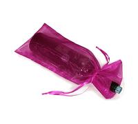 Mobestech Gourmet Con Estilo: Paquete De 20 Bolsas De Organza Rosada Para Botellas De Vino De 37 X 15 Cm Con Cordón De Satén Para Fiestas Y Ocasiones Especiales