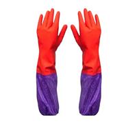 Mobestech Guantes De Limpieza Para Lavavajillas Guantes Largos De Goma De Invierno Con Forro De Algodón Guantes Antideslizantes Para El Hogar Para Jardinería Lavandería Lavado De Ropa