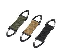 Mobestech Hebillas de Extensión para 3 Unidades Ganchos para Hebillas para Correas de Nailon con Gancho para La Oreja Color Verde Y Caqui