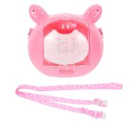 Mobestech Jaula Transportadora para Hámster y Pequeños Animales, Diseño Mini en Forma de Cerdito, Color Rosa, Material Seguro y Portátil, Adecuado para Viajes y Paseos al Aire Libre