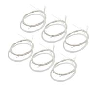 Mobestech Juego De 2 Extremos De Amarre De Nailon Transparente Plateado Con Cuerda Ligera Accesorios De Guitarra De Nailon Plateados Cuerda Clásica Ligera Transparente