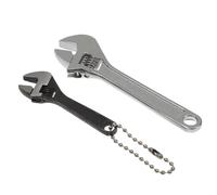 Mobestech Juego de 2 Llaves Ajustables Mini de Acero Negro, Llave Inglesa Multifunción para Reparación y Mantenimiento Hogar Color Aleatorio