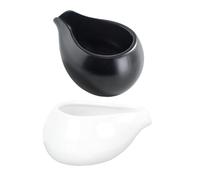 Mobestech Juego de 2 Tazas Espumadoras de Cerámica para Leche Estilo Japonés Capacidad Mini Colores y Mate Multifuncional para Leche y Salsa Utensilios de Cocina Versátiles para Uso