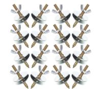 Mobestech Juego De 30 Kit de Tornillos Dobles y Tuercas para Jaulas de Mascotas Fijación Resistente para Perchas Estantes y Plataformas Jaulas de Pájaros Hámster y Chinchilla Compatible con