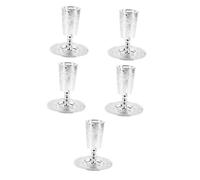 Mobestech Juego De 5 Copas De Vino del Santo Grial Tazas Antiguas para Bebé Taza con Platillo Cáliz En Copa De Bendición Copa De Vino De Pascua Vintage Copa Sagrada Suministros para