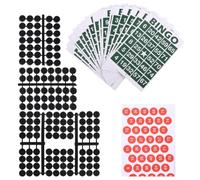 Mobestech Juego de Bingo Mejora Habilidades Sociales y Cognitivas Tarjetas Numéricas de Plástico y Papel 1 Set para Fiestas Familiares