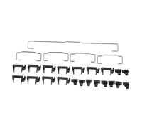 Mobestech Juego de Inserto Estabilizador para Teclado Mecánico Barra de 6,25u y 2u, Acero Inoxidable Negro, Duradero y Compatible Teclado Gh60 87 Teclas