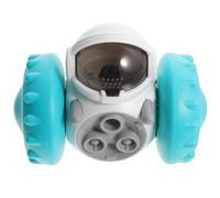 Mobestech Juguete Dispensador de Comida para Mascotas en Abs y Pc, Color Azul Lago, Tamaño Mediano, Juguete Interactivo de Alimentación Lenta para Perros y Gatos Pequeños y Medianos,
