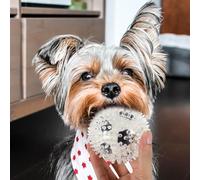Mobestech Juguete Limpieza Dental del Perro Pelota Masticable Resistente y Duradera Juguete para Mascotas Pequeño Púas para Afilar Dientes Adecuado para Morder y Entretenimiento Casa