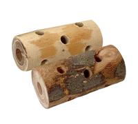 Mobestech Juguetes para Masticar de Madera de Manzana para Cobayas y Conejos, 2 Piezas Formas Únicas, Decorativos Fomentar el Comportamiento Natural de Mordida en Mascotas Pequeñas
