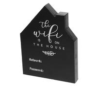 Mobestech Letrero de Acrílico Wifi para Mostrar Tablero para Hogar Oficina y Resistente y Práctico para Actualizar Contraseñas Establecimientos