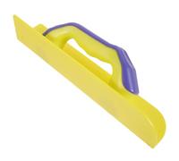 Mobestech Llana de Borde de Plástico Amarilla para Esquinas de Pared Acabado Liso y Fácil de Limpiar, Herramienta de Acabado de Hormigón para Drywall y Construcción
