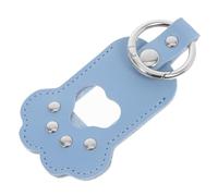 Mobestech Llavero Conmemorativo para Mascotas con Diseño de Pata Colgante de Piel PU para Recuerdo de Cachorro Porta Fotos y Pelo de Perro Accesorio Portátil para Memoria