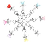 Mobestech Llaveros de ángel de la guarda 8 piezas, colgantes metálicos multicolor para boda, cumpleaños y recuerdos, llaveros creativos con acabado galvanizado, accesorios para colgar y regalar