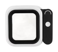 Mobestech Lupa de Mano Luz LED y Escala, Aumento 15x y 20x, Diseño Compacto Mango para Examinar Imágenes y Leer Mapas, Material Abs y Acrílico Color Aleatorio