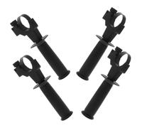 Mobestech Mango de Taladro de Impacto Negro de Plástico Superficie Pulida y Ajuste Interior de 42-45mm, 4 Piezas Reemplazables para Uso Diario