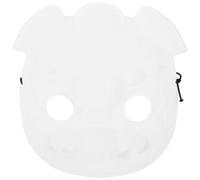 Mobestech Máscara de Cerdo de Pvc sin Pintar, Ligera y DIY para Fiesta de Cumpleaños, Máscara en Blanco para Decoración y Disfraces Creativos
