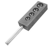 Mobestech Molde de Grafito Semiesférico para Fundición de Joyas, Molde Esfera Resistente a Altas Temperaturas, Kit para Hacer Bolas de Vidrio y Mármol, Uso Artesanal y Laboratorio