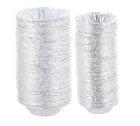 Mobestech Moldes Desechables para Tartaletas de Huevo 500 Piezas Aluminio Alimentos 6.5 y 7 Cm Bandejas para Hornear Postres y Cupcakes Cocina Hogar