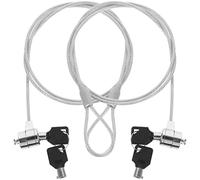 Mobestech Notebook Laptop 2 Juegos De Candado para Computadora Portátil Candado Portátil con Llave para Computadora Portátil Candado De Cable Anti Seguridad Computadoras Portatiles