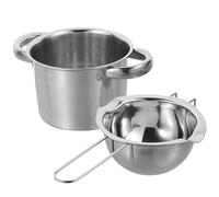 Mobestech Olla de Acero Inoxidable para Baño María 14 CM Bol de 400 Ml para Fundir Chocolate Mantequilla y Queso Utensilio de Cocina Resistente para Hornear y Calentar Hogar y Pastelería