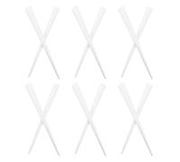 Mobestech Palitos de Papel para Algodón de Azúcar Blancos 20 Unidades 3X05X29 CM Suministros para Hacer Dulces Conos Decorativos para Fiestas Compatibles Máquinas de Algodón de