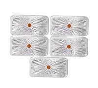 Mobestech Paquetes De Gel De Sílice De 40 Gramos Indicación De Color Naranja, 5 Latas De Aluminio Reutilizables Para Absorción De Humedad Cajas Fuertes, Herramientas y Almacenamiento