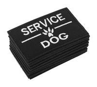 Mobestech Parche para Perro de Servicio Bordado 8 Piezas 8X5 CM con Cierre de Contacto para Chaleco y Arnés, Accesorio de Entrenamiento para Perros de Trabajo y Asistencia, Pequeño Parche