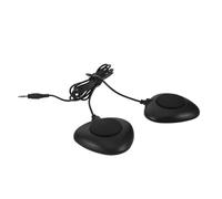 Mobestech Pedal Doble para Bombo Electrónico con Conector 3,5 Mm, Almohadilla de Silenciamiento para Batería, Pedales para Instrumentos Musicales, Uso en Estudio y Práctica