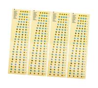 Mobestech Pegatinas Estables y Portátiles Autoadhesivas 4piezas en Papel y Pvc para Diapasón Ideales para Principiantes que Aprenden a Tocar