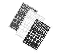 Mobestech Pegatinas Opacas de Bloqueo de Luz LED para Routers y Relojes Despertadores, Material PVC y Eva, Fácil Aplicación para Cine y Jardín de Infancia, Paquete de 3 Unidades