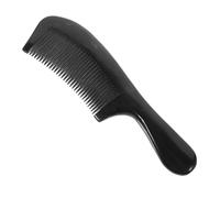 Mobestech Peine de Cuerno Natural de Buey 20 Cm Mango Engrosado para Masaje Cuero Cabelludo Antielectrostático Adecuado para Cabello Rizado y Largo